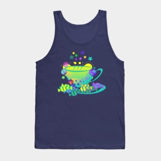 Starry Space storm in a tea cup - Kawaii Tank Top